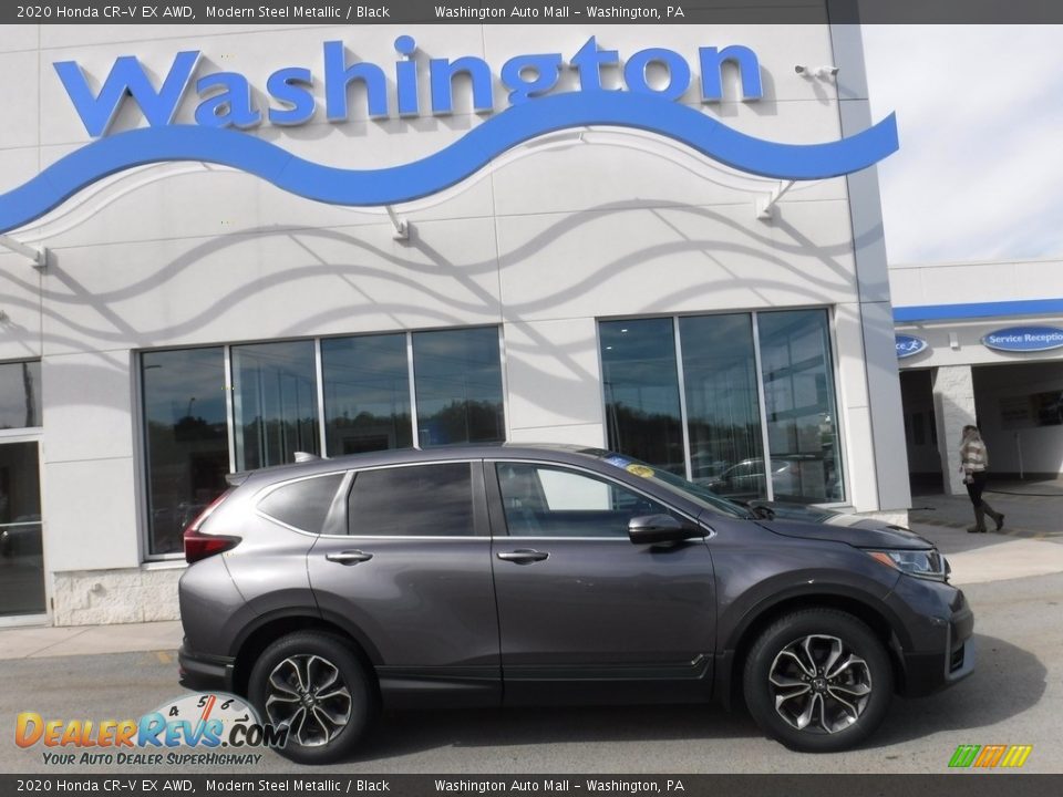 2020 Honda CR-V EX AWD Modern Steel Metallic / Black Photo #2
