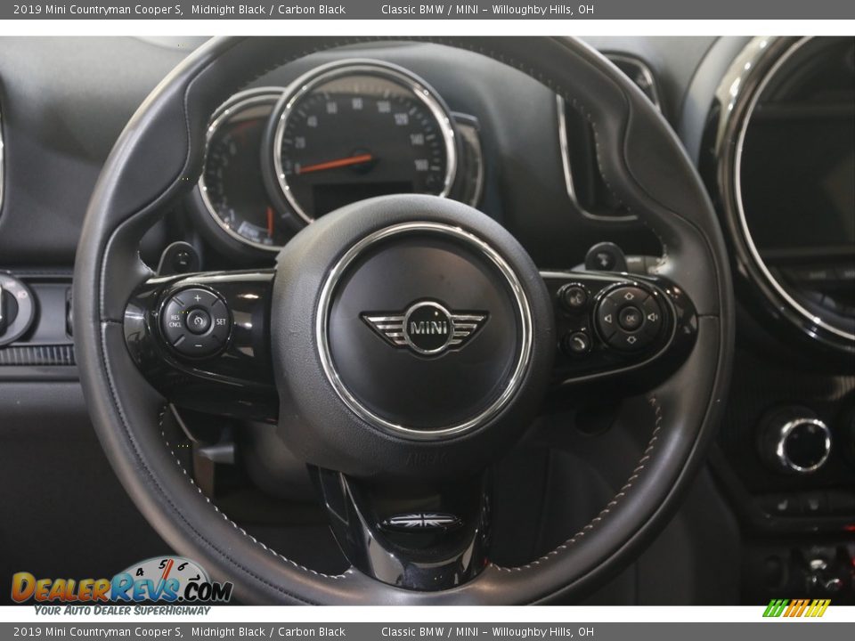 2019 Mini Countryman Cooper S Midnight Black / Carbon Black Photo #7