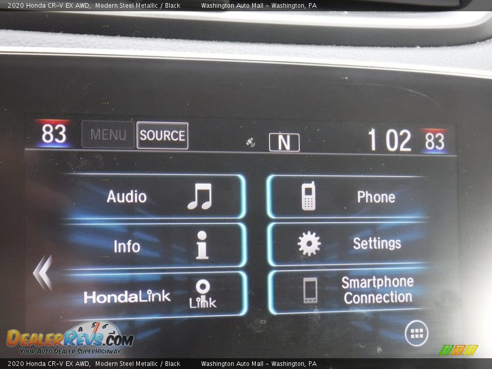 2020 Honda CR-V EX AWD Modern Steel Metallic / Black Photo #23