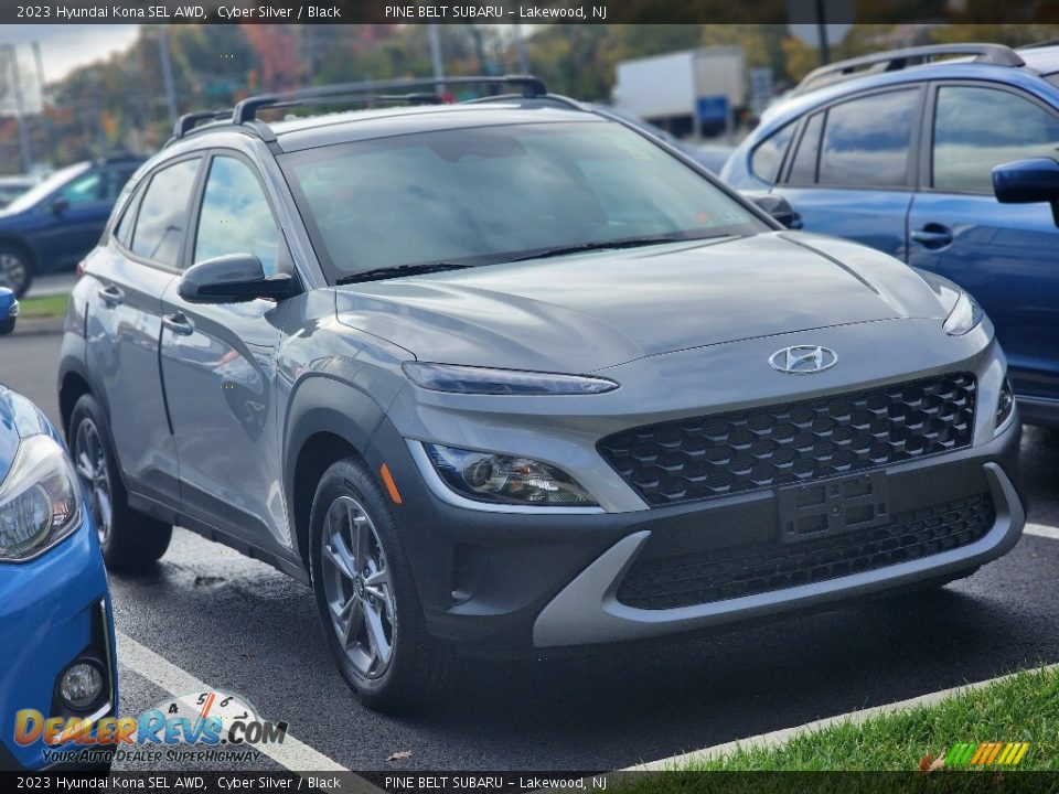 2023 Hyundai Kona SEL AWD Cyber Silver / Black Photo #4