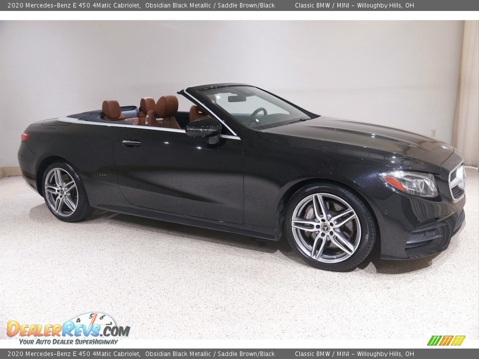 Obsidian Black Metallic 2020 Mercedes-Benz E 450 4Matic Cabriolet Photo #1