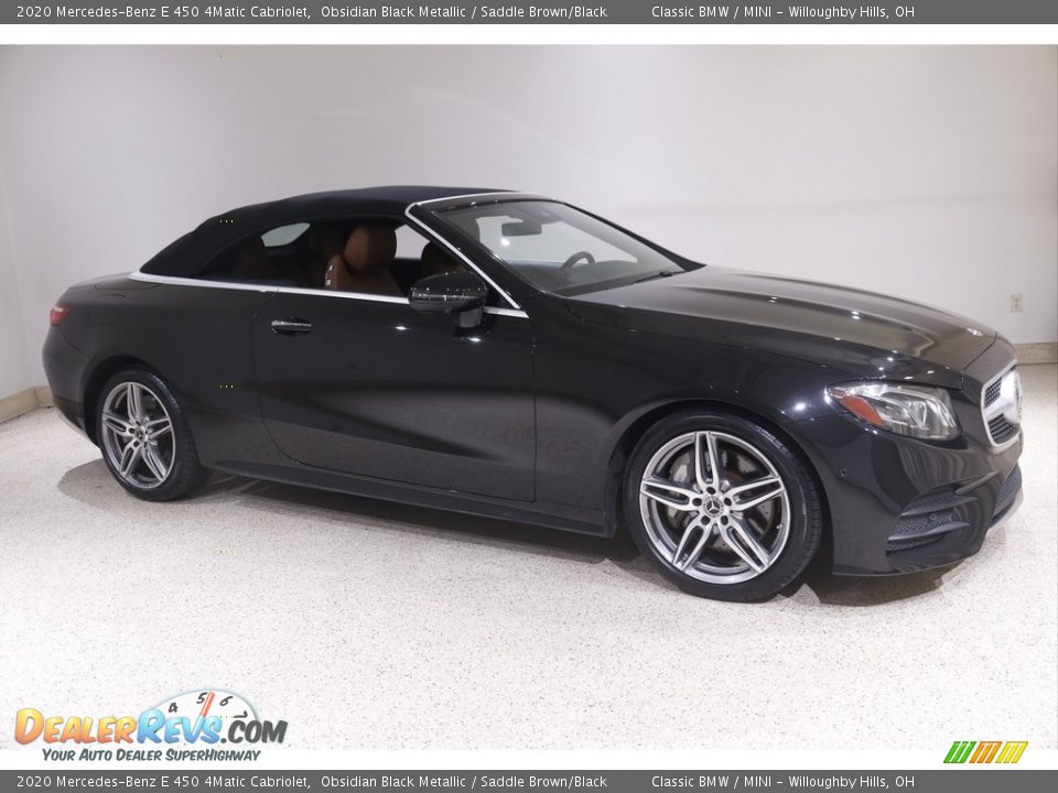 Obsidian Black Metallic 2020 Mercedes-Benz E 450 4Matic Cabriolet Photo #2