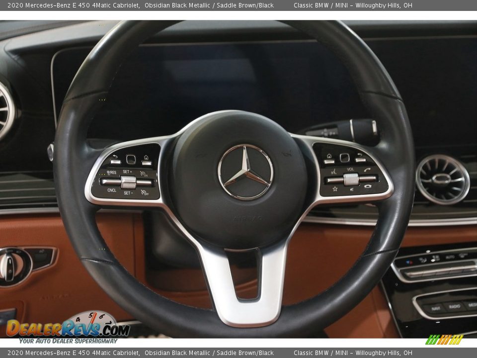 2020 Mercedes-Benz E 450 4Matic Cabriolet Steering Wheel Photo #9