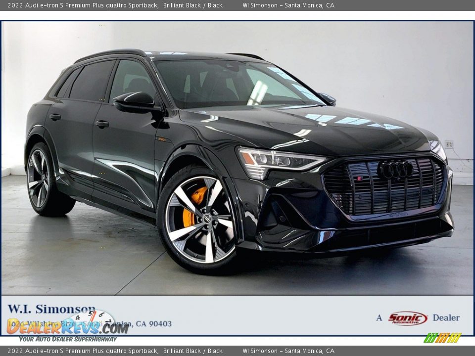 2022 Audi e-tron S Premium Plus quattro Sportback Brilliant Black / Black Photo #1