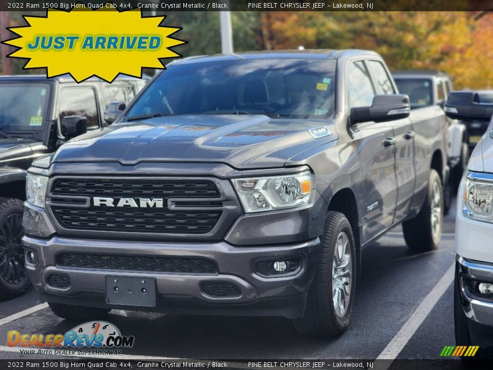 2022 Ram 1500 Big Horn Quad Cab 4x4 Granite Crystal Metallic / Black Photo #1