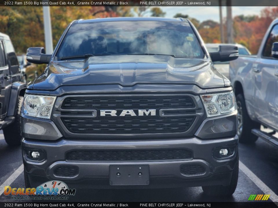 2022 Ram 1500 Big Horn Quad Cab 4x4 Granite Crystal Metallic / Black Photo #3