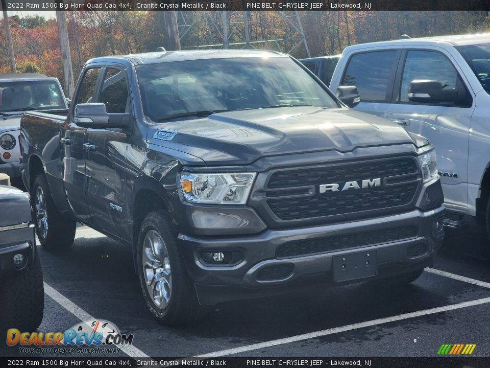 2022 Ram 1500 Big Horn Quad Cab 4x4 Granite Crystal Metallic / Black Photo #4