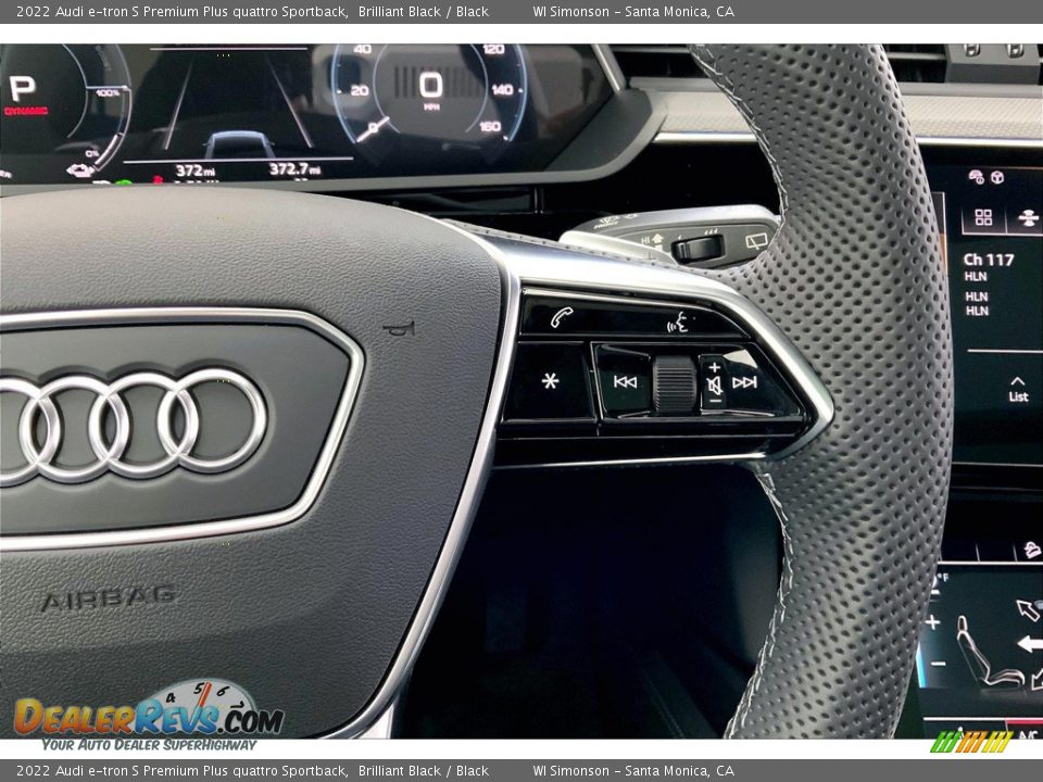 2022 Audi e-tron S Premium Plus quattro Sportback Steering Wheel Photo #22