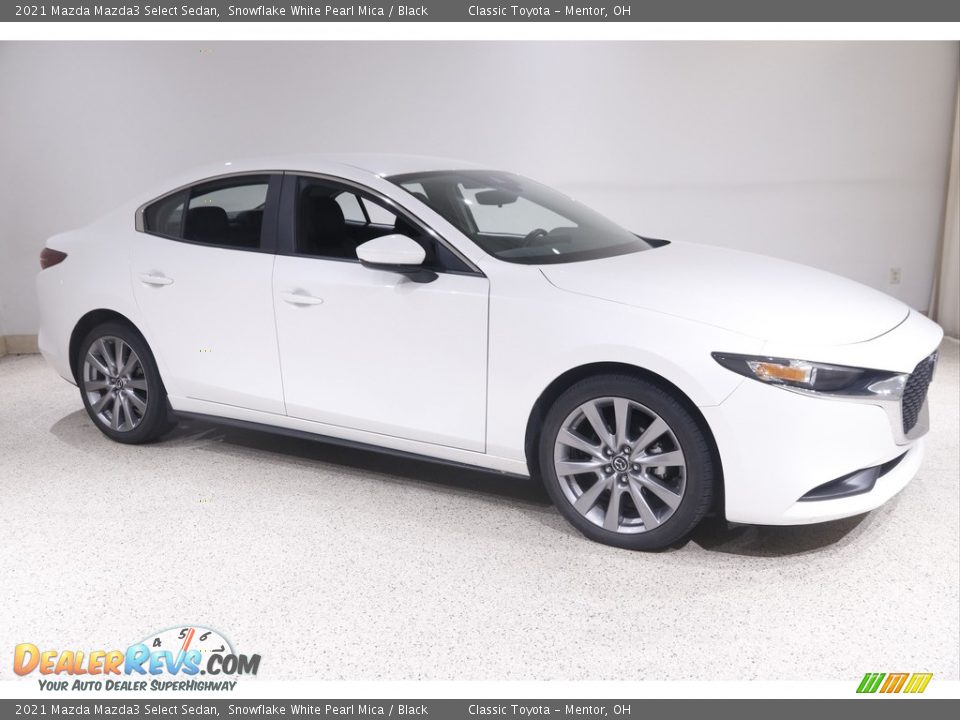 2021 Mazda Mazda3 Select Sedan Snowflake White Pearl Mica / Black Photo #1