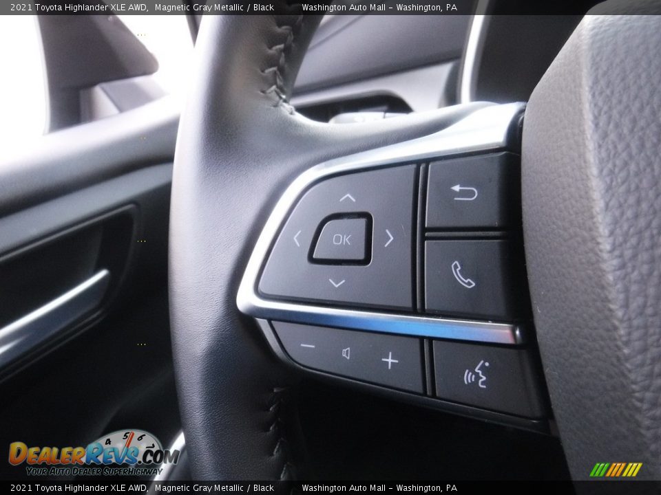 2021 Toyota Highlander XLE AWD Magnetic Gray Metallic / Black Photo #10