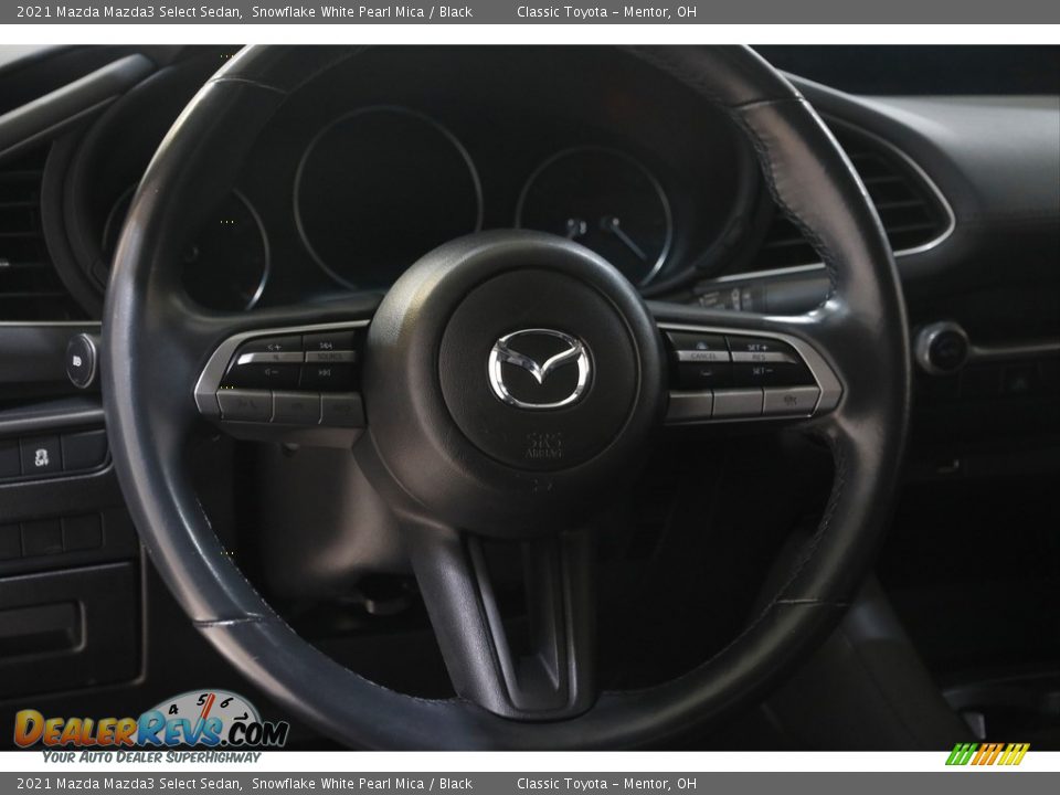 2021 Mazda Mazda3 Select Sedan Snowflake White Pearl Mica / Black Photo #7