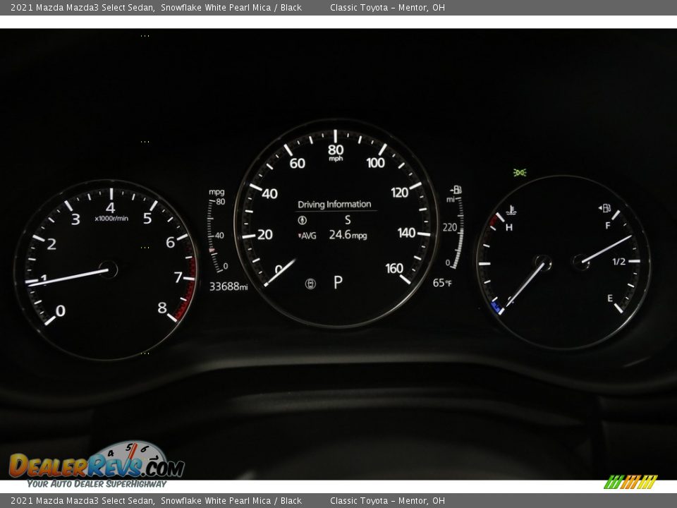 2021 Mazda Mazda3 Select Sedan Snowflake White Pearl Mica / Black Photo #8