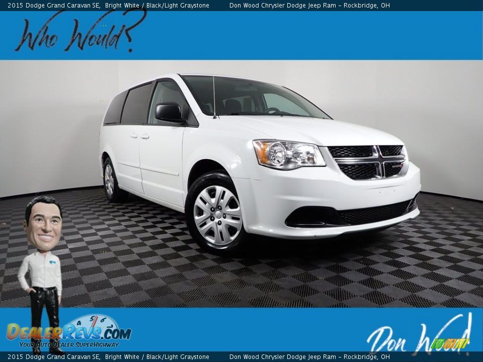 2015 Dodge Grand Caravan SE Bright White / Black/Light Graystone Photo #1