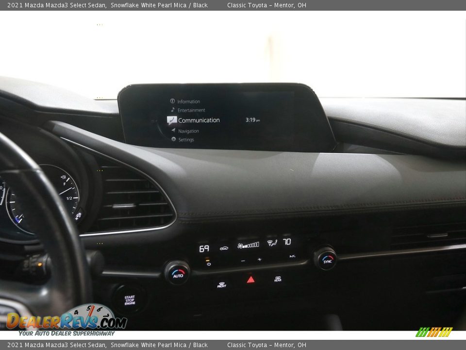 2021 Mazda Mazda3 Select Sedan Snowflake White Pearl Mica / Black Photo #9