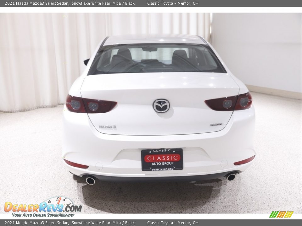2021 Mazda Mazda3 Select Sedan Snowflake White Pearl Mica / Black Photo #17