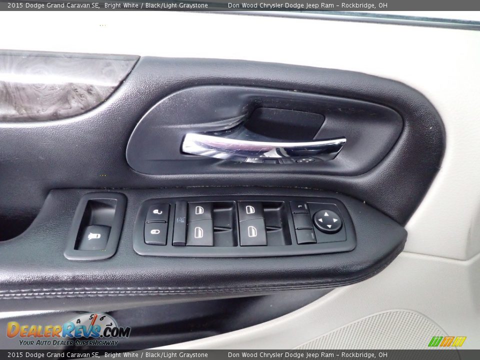 2015 Dodge Grand Caravan SE Bright White / Black/Light Graystone Photo #10