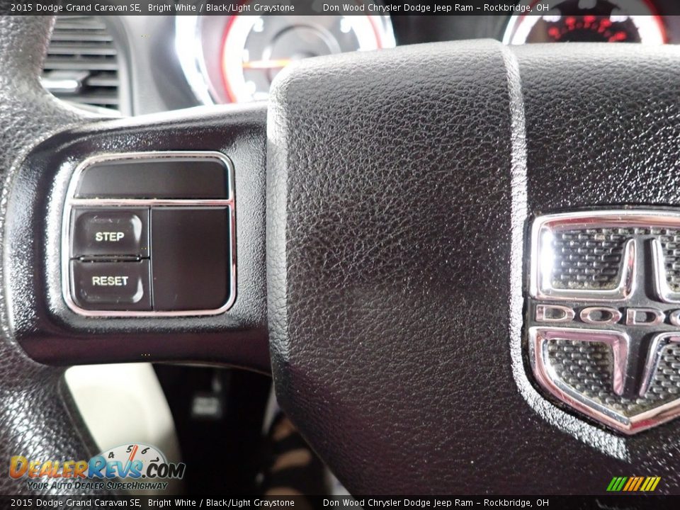 2015 Dodge Grand Caravan SE Bright White / Black/Light Graystone Photo #13