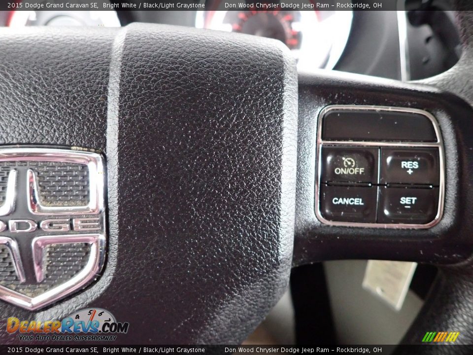 2015 Dodge Grand Caravan SE Bright White / Black/Light Graystone Photo #14