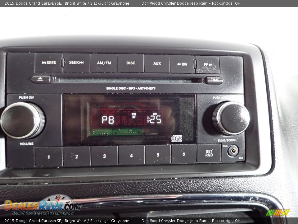 2015 Dodge Grand Caravan SE Bright White / Black/Light Graystone Photo #16