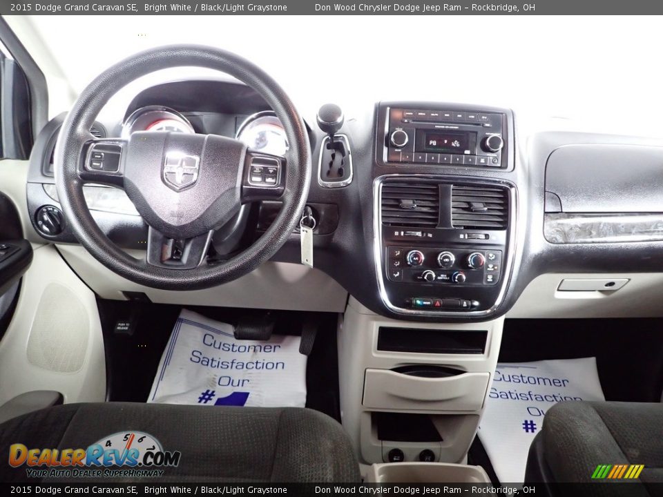 2015 Dodge Grand Caravan SE Bright White / Black/Light Graystone Photo #23