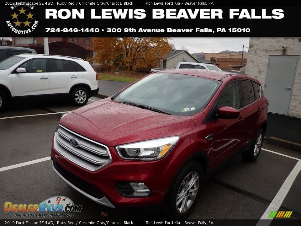 2019 Ford Escape SE 4WD Ruby Red / Chromite Gray/Charcoal Black Photo #1