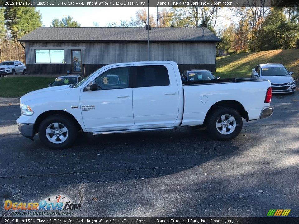 2019 Ram 1500 Classic SLT Crew Cab 4x4 Bright White / Black/Diesel Gray Photo #1