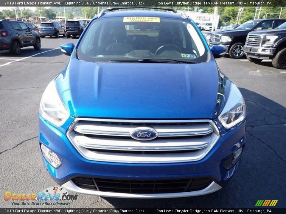 2019 Ford Escape Titanium 4WD Lightning Blue / Chromite Gray/Charcoal Black Photo #3