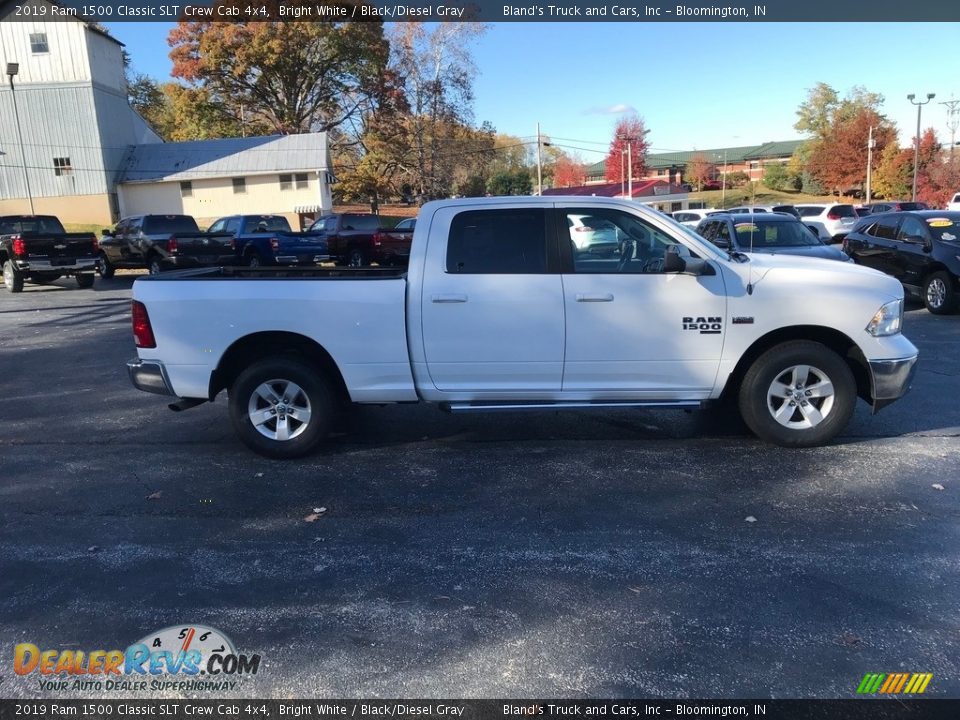 2019 Ram 1500 Classic SLT Crew Cab 4x4 Bright White / Black/Diesel Gray Photo #5