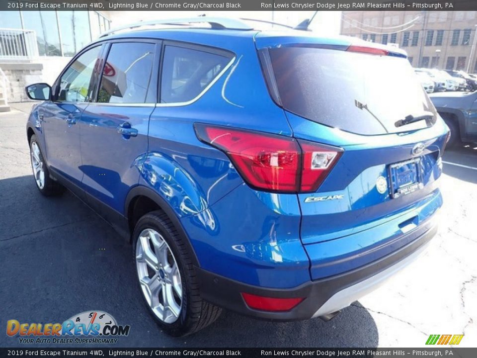 2019 Ford Escape Titanium 4WD Lightning Blue / Chromite Gray/Charcoal Black Photo #6