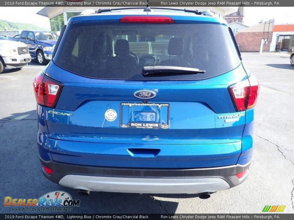 2019 Ford Escape Titanium 4WD Lightning Blue / Chromite Gray/Charcoal Black Photo #7