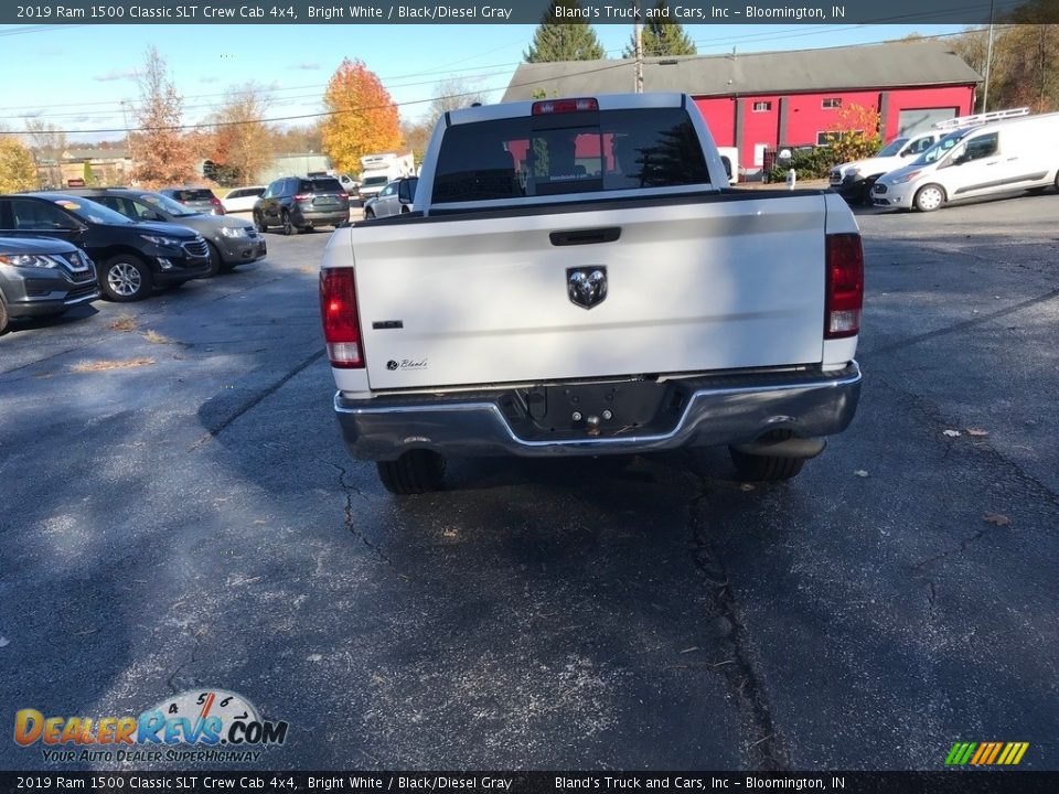 2019 Ram 1500 Classic SLT Crew Cab 4x4 Bright White / Black/Diesel Gray Photo #7