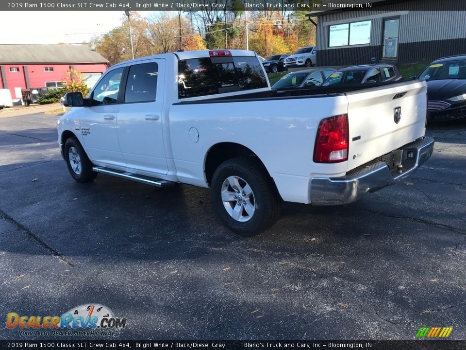 2019 Ram 1500 Classic SLT Crew Cab 4x4 Bright White / Black/Diesel Gray Photo #8