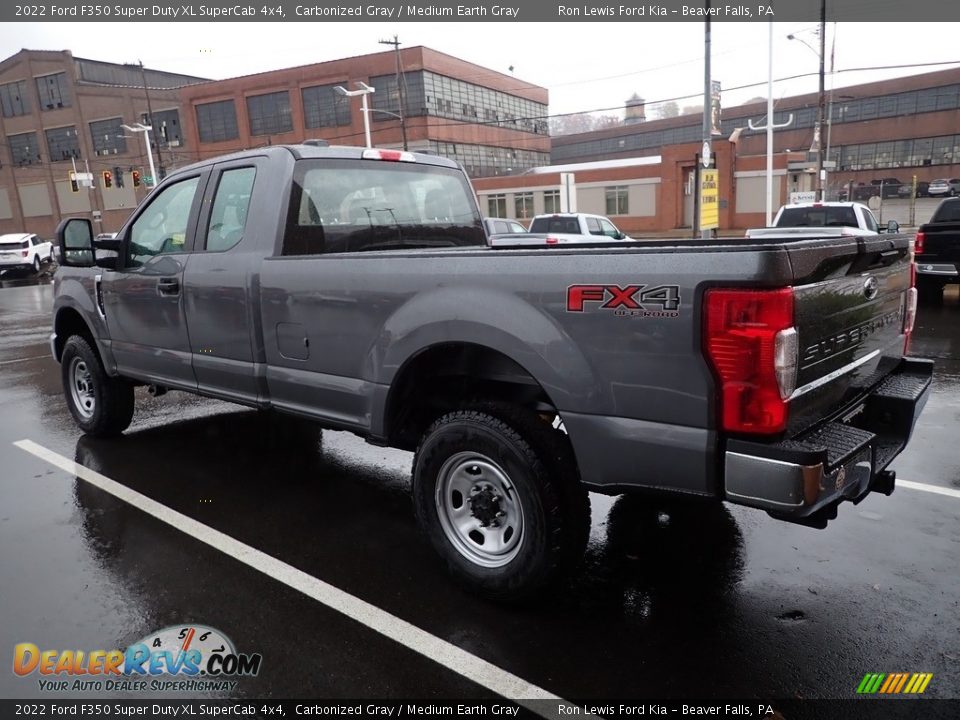 2022 Ford F350 Super Duty XL SuperCab 4x4 Carbonized Gray / Medium Earth Gray Photo #6
