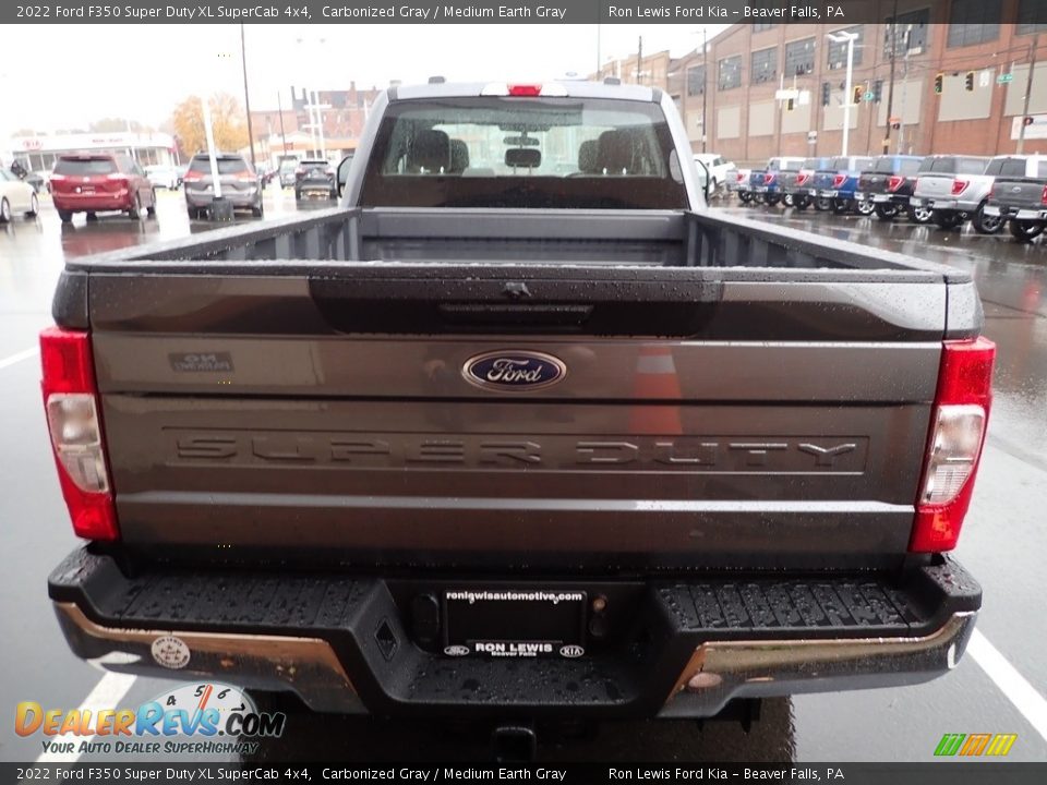 2022 Ford F350 Super Duty XL SuperCab 4x4 Carbonized Gray / Medium Earth Gray Photo #7