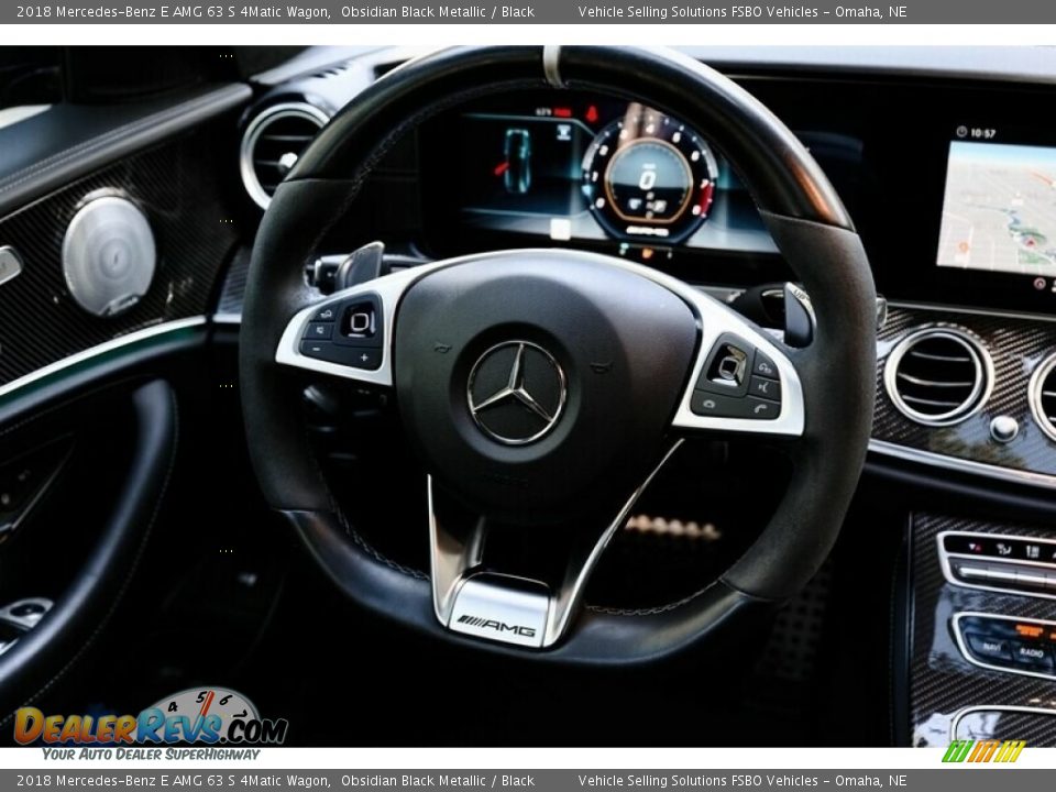 2018 Mercedes-Benz E AMG 63 S 4Matic Wagon Steering Wheel Photo #13