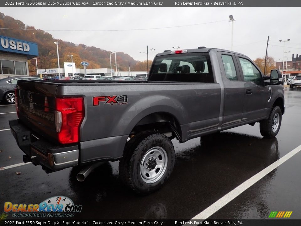 2022 Ford F350 Super Duty XL SuperCab 4x4 Carbonized Gray / Medium Earth Gray Photo #8