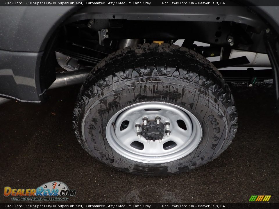 2022 Ford F350 Super Duty XL SuperCab 4x4 Carbonized Gray / Medium Earth Gray Photo #9