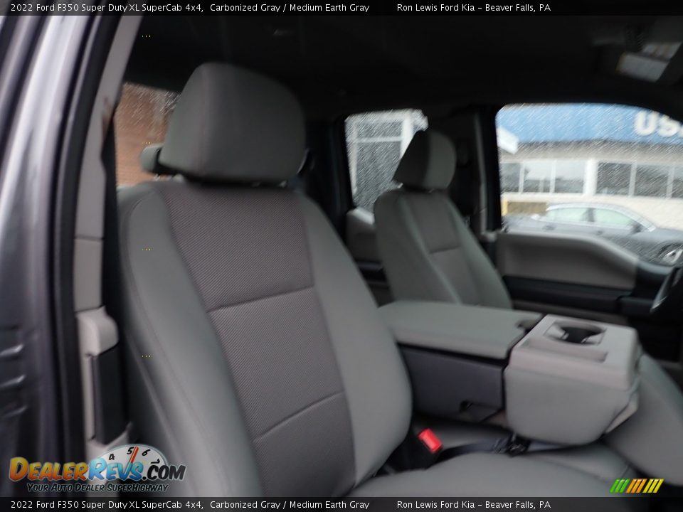 2022 Ford F350 Super Duty XL SuperCab 4x4 Carbonized Gray / Medium Earth Gray Photo #11