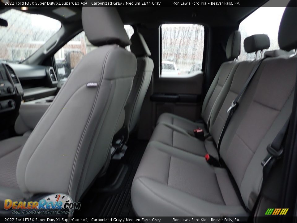 2022 Ford F350 Super Duty XL SuperCab 4x4 Carbonized Gray / Medium Earth Gray Photo #13
