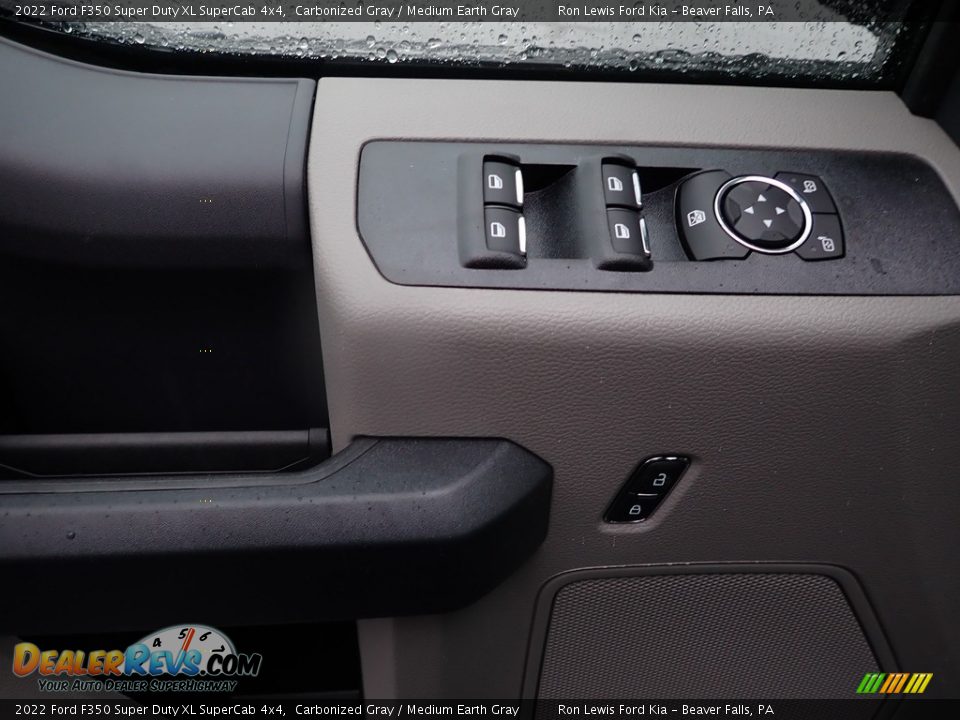 2022 Ford F350 Super Duty XL SuperCab 4x4 Carbonized Gray / Medium Earth Gray Photo #15