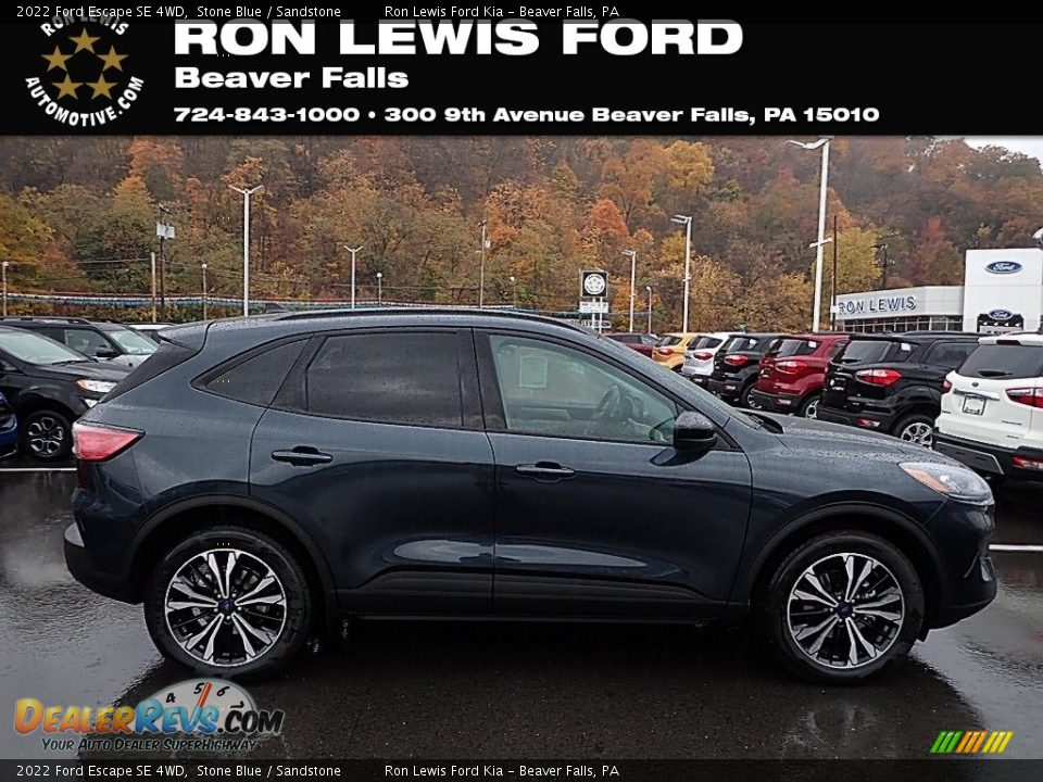 2022 Ford Escape SE 4WD Stone Blue / Sandstone Photo #1