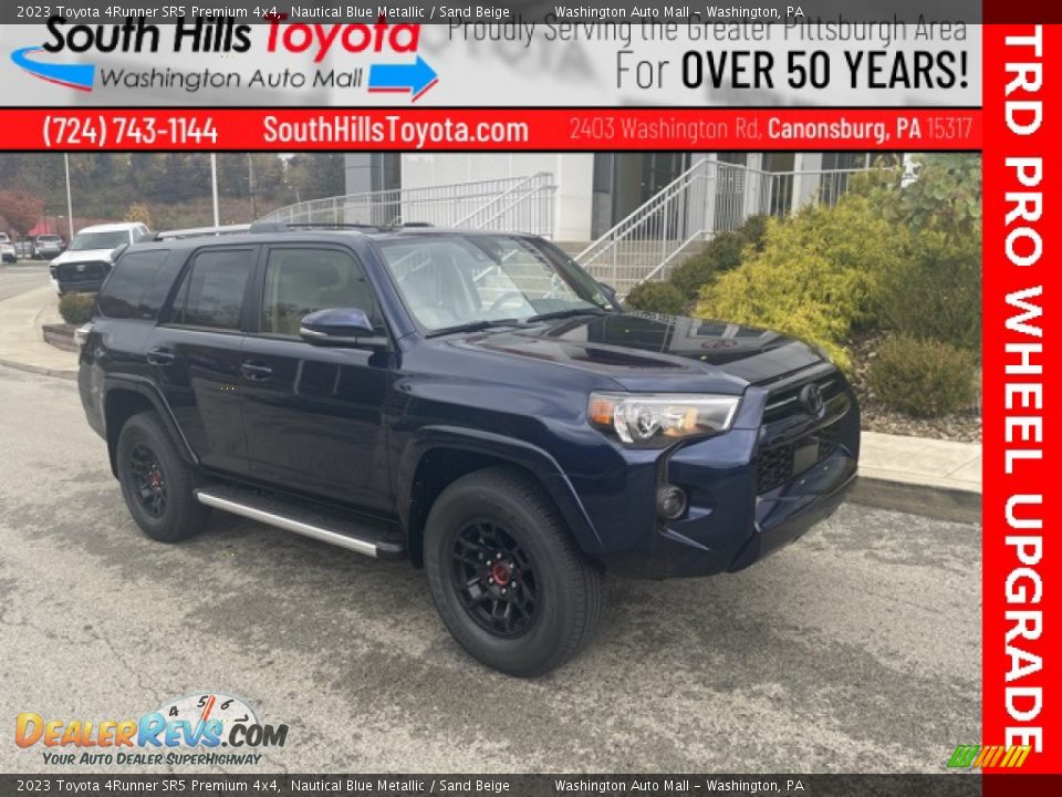 2023 Toyota 4Runner SR5 Premium 4x4 Nautical Blue Metallic / Sand Beige Photo #1