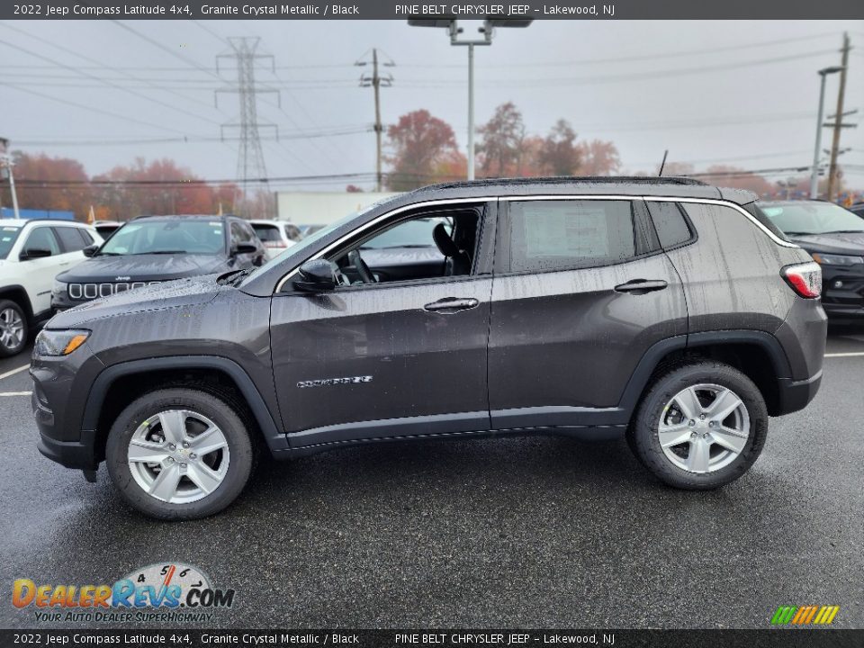 2022 Jeep Compass Latitude 4x4 Granite Crystal Metallic / Black Photo #3