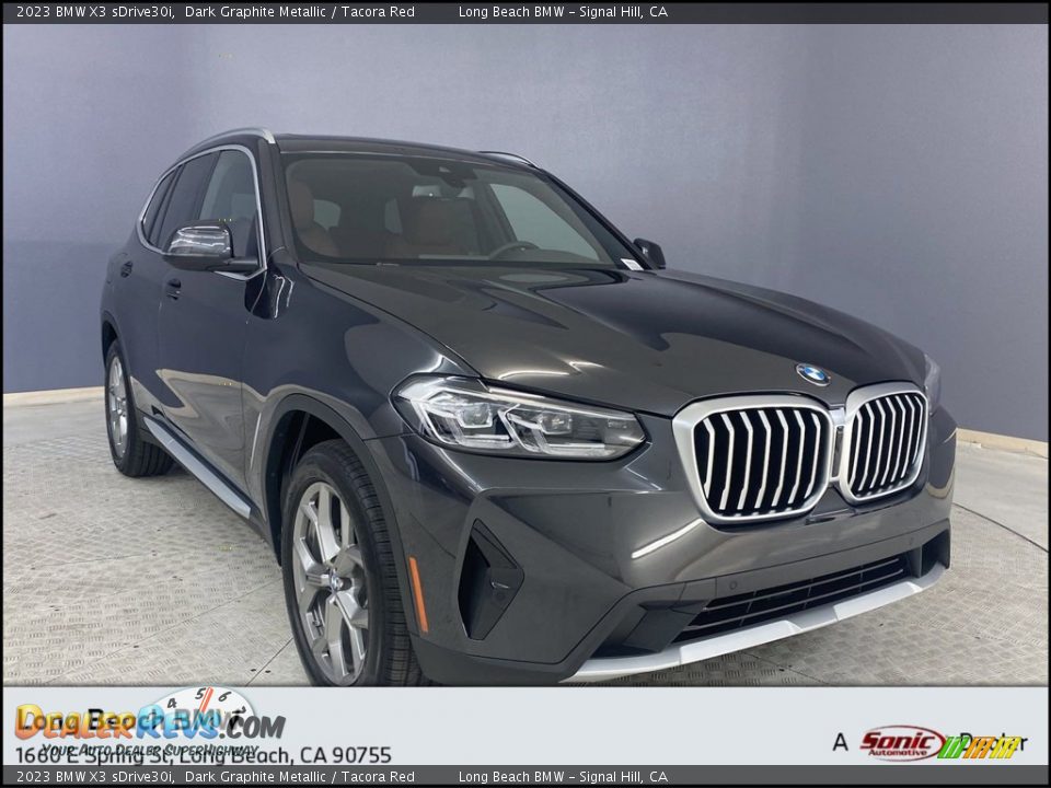 2023 BMW X3 sDrive30i Dark Graphite Metallic / Tacora Red Photo #1