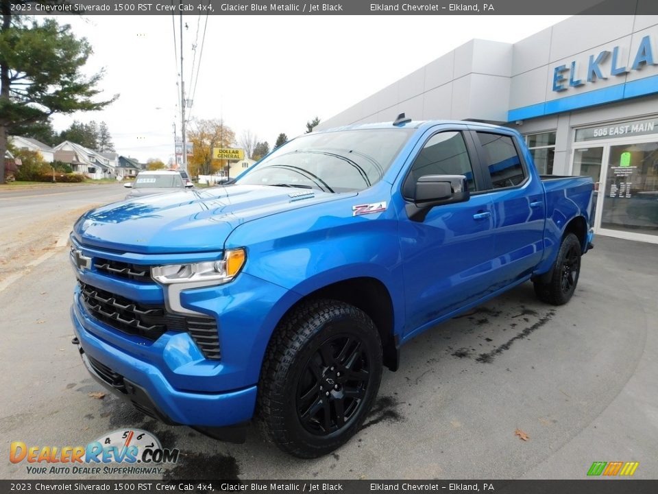 2023 Chevrolet Silverado 1500 RST Crew Cab 4x4 Glacier Blue Metallic / Jet Black Photo #2