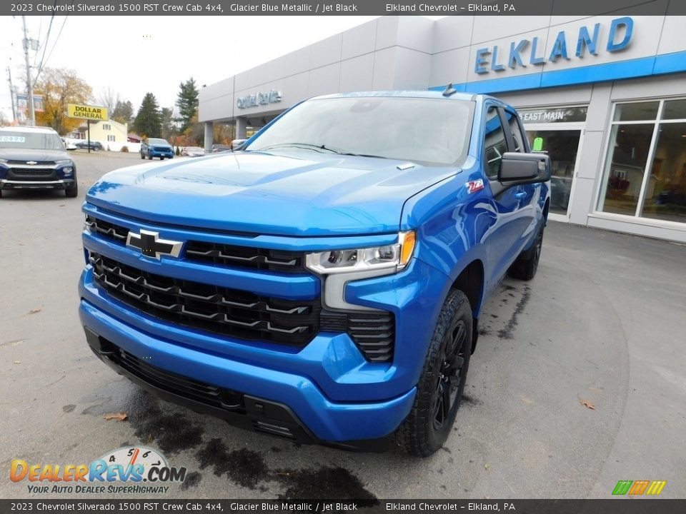 2023 Chevrolet Silverado 1500 RST Crew Cab 4x4 Glacier Blue Metallic / Jet Black Photo #3