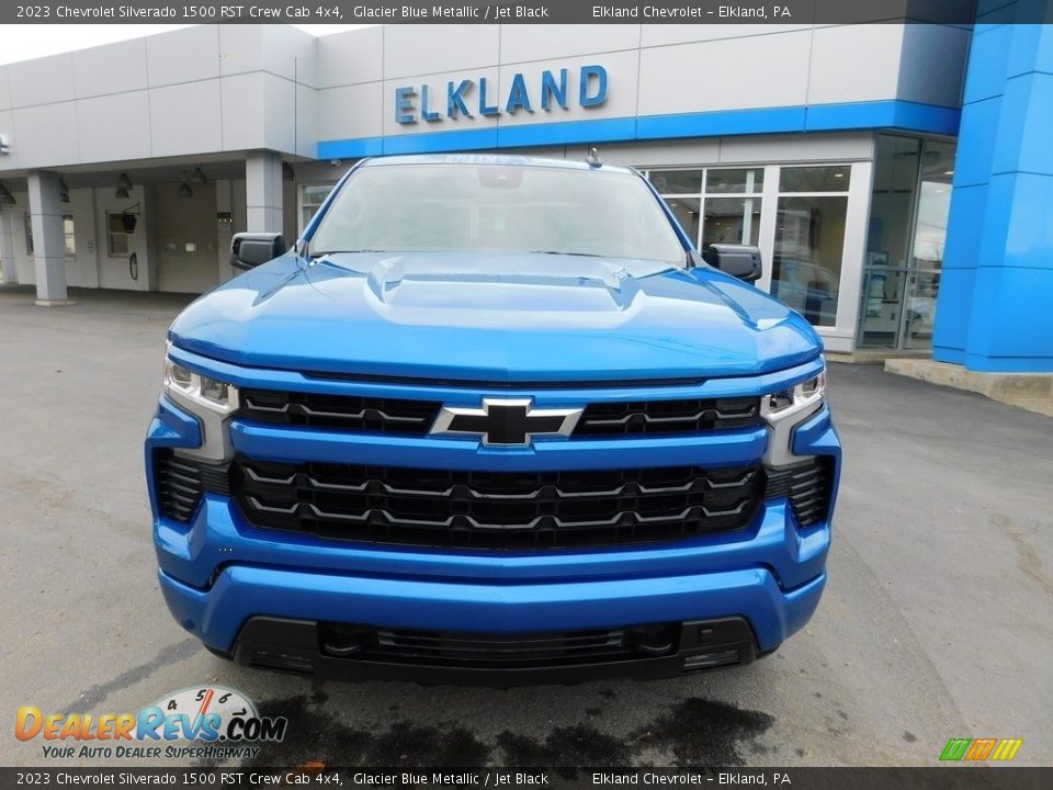 2023 Chevrolet Silverado 1500 RST Crew Cab 4x4 Glacier Blue Metallic / Jet Black Photo #4