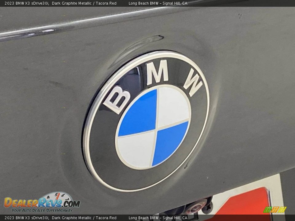 2023 BMW X3 sDrive30i Dark Graphite Metallic / Tacora Red Photo #7
