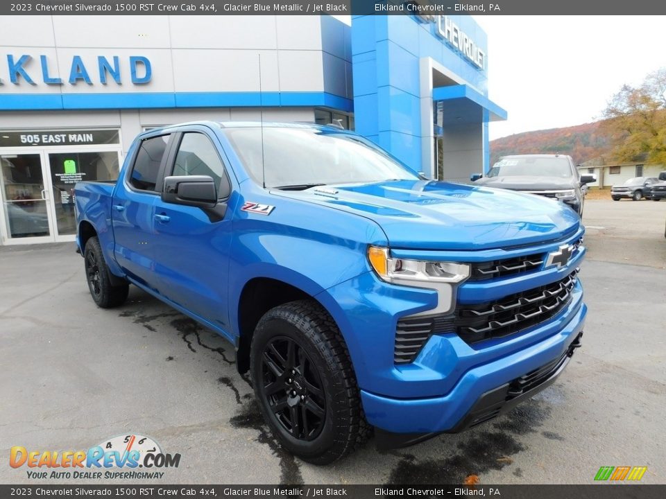 2023 Chevrolet Silverado 1500 RST Crew Cab 4x4 Glacier Blue Metallic / Jet Black Photo #5