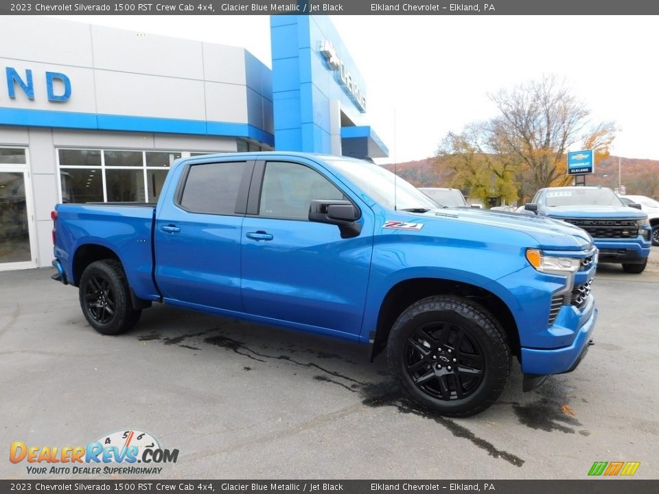 2023 Chevrolet Silverado 1500 RST Crew Cab 4x4 Glacier Blue Metallic / Jet Black Photo #6